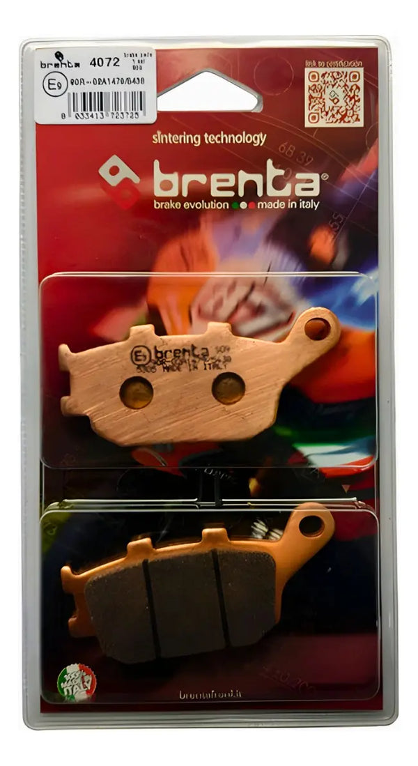 Pastilla de freno sinterizada trasera brenta br4072 suzuki vstrom 250