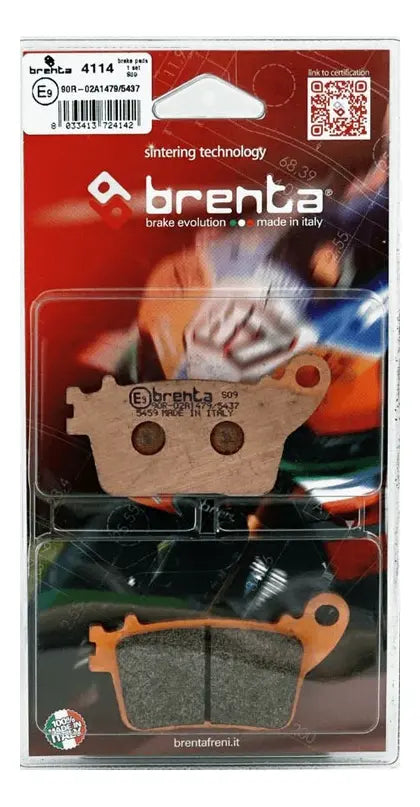 Pastilla de freno trasera sinterizada brenta br4114 yamaha r6