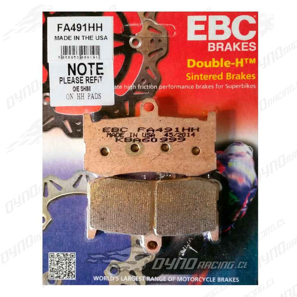 Pastillas freno triumph daytona 675 caliper nissin fa491hh
